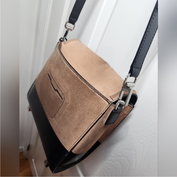 Alexander Wang Peach and Black Suede Crossbody Bag - Picture 8 of 12